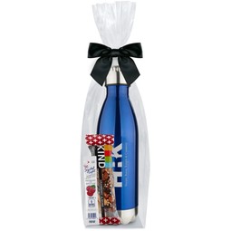 Blue Insulated Custom Water Bottle w/ Crystal Light&#174; Drink Mix & Kind&
