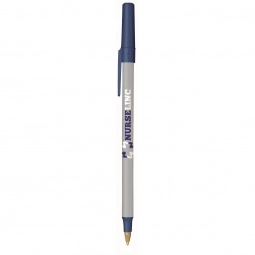 Silver BIC Round Stic Imprinted Pen