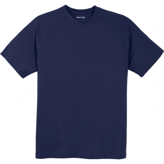 True Navy Blue Sport-Tek Dry Zone Short-Sleeve Raglan Logo T-Shirt