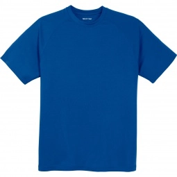 True Royal Sport-Tek Dry Zone Short-Sleeve Raglan Logo T-Shirt