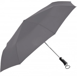 Charcoal Promotional Umbrellas w/ Ultra Comfort Grip - 46"