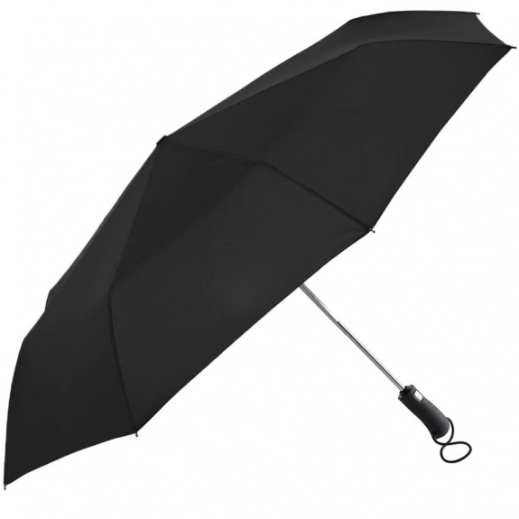Black Promotional Umbrellas w/ Ultra Comfort Grip - 46"