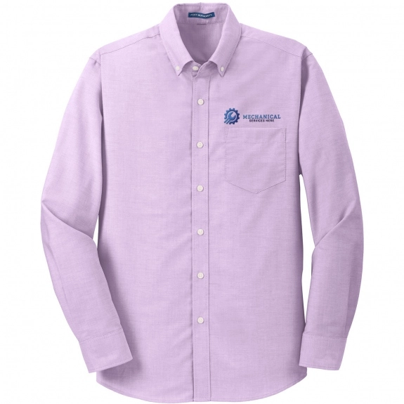 Soft Purple Port Authority Button Down Custom Dress Shirts - Men's
