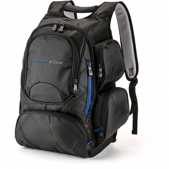 Blue - Basecamp City Hopper Custom Laptop Backpack - 15"