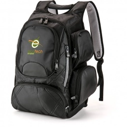 Gray - Basecamp City Hopper Custom Laptop Backpack - 15"