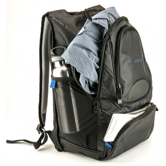 Left Side - Basecamp City Hopper Custom Laptop Backpack - 15"