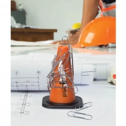 In Use - Magnetic Safety Cone Custom Paper Clip Holder
