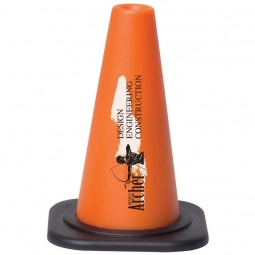 Orange - Magnetic Safety Cone Custom Paper Clip Holder