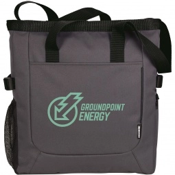 Charcoal / Black - Koozie Convertible Custom Cooler Tote Bag - 24 Can