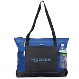 Royal Blue - Select Zippered Promotional Tote - 20"w x 14"h x 4"d