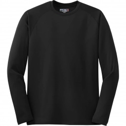 Black Sport-Tek Dry Zone Long Sleeve Raglan Logo T-Shirt - Men's