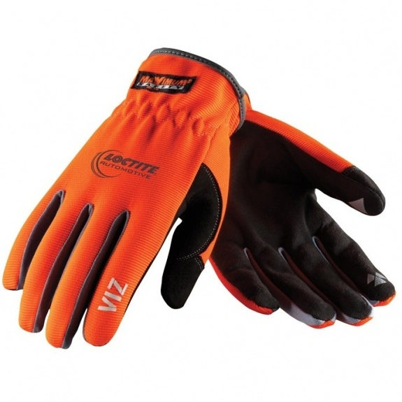 Orange Maximum Safety Viz Custom Imprinted Work Gloves