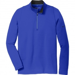 Deep Royal/Black Nike Golf Dri-FIT Stretch 1/2 Zip Custom Jackets