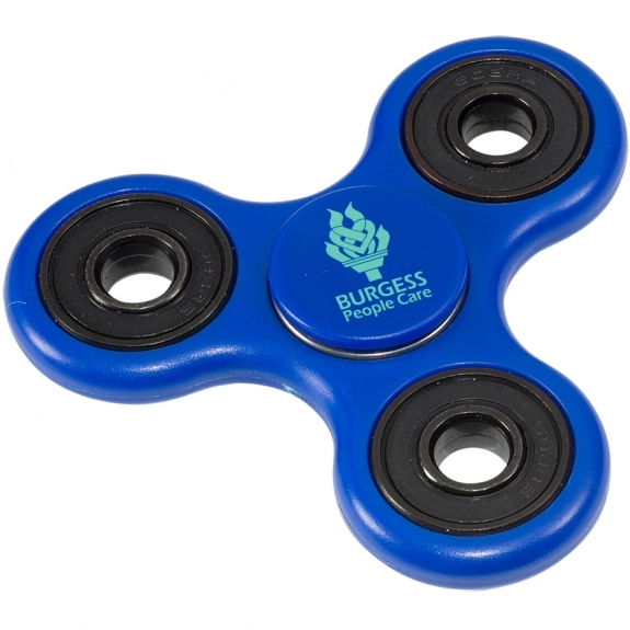 Blue Solid Fidget Spinner Custom Stress Reliever