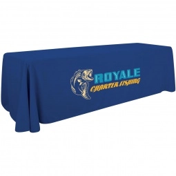 Full Color 3-Sided Custom Tablecloth - 8 ft.