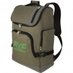 Side - Two-Tone Custom Laptop Backpack - 16"
