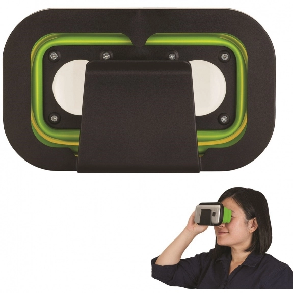 Lime Silicone Foldable Virtual Reality Custom Headset