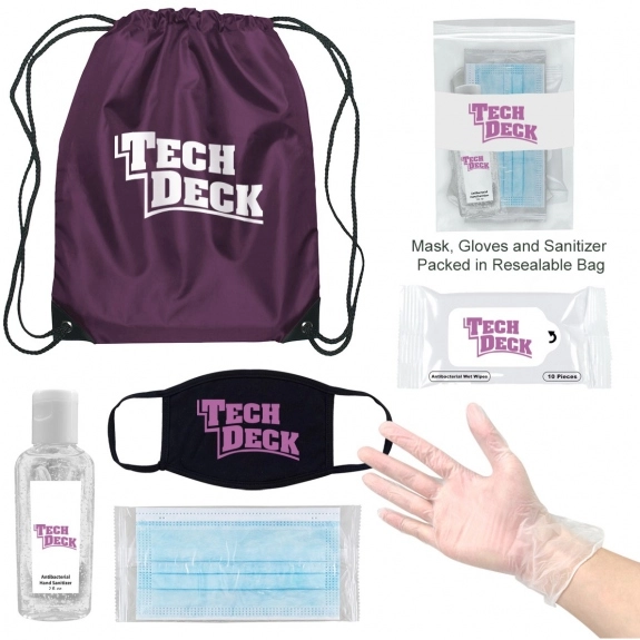 Plum On-The-Go Backpack Promotional Care Kit