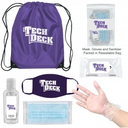 Purple On-The-Go Backpack Promotional Care Kit