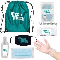 Teal On-The-Go Backpack Promotional Care Kit