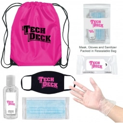Magenta On-The-Go Backpack Promotional Care Kit