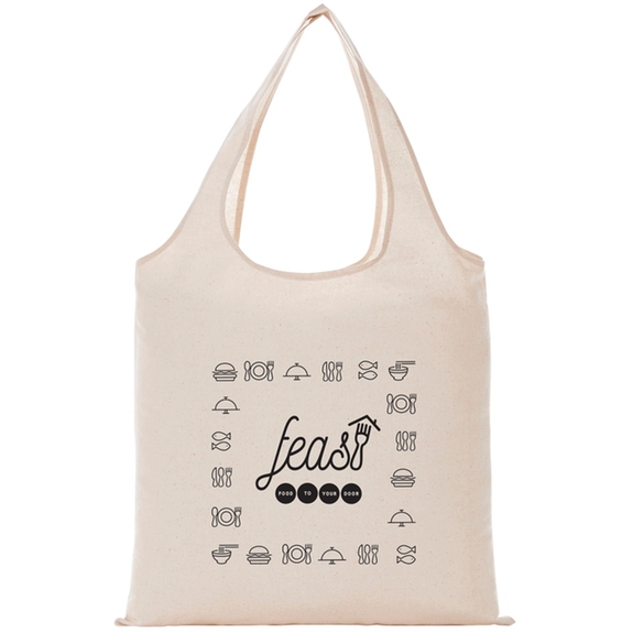 Natural All Purpose Cotton Promotional Canvas Tote Bag - 15"w x 16"w