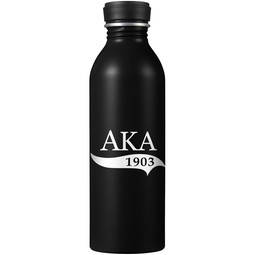 Black Essex Custom Logo Aluminum Bottle - 17 oz.