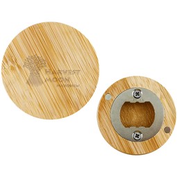 Bamboo - Engraved Bamboo Custom Bottle Opener Magnet