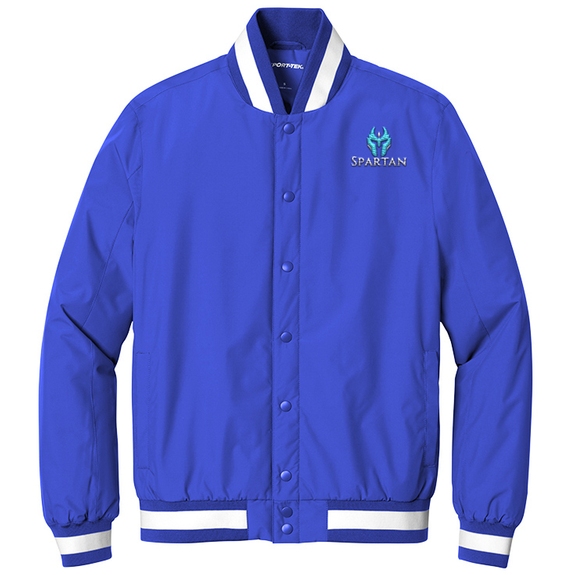 True royal - Sport-Tek&#174; Insulated Branded Varsity Jacket