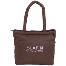 Chocolate - Puffer Recycled 15" Laptop Tote