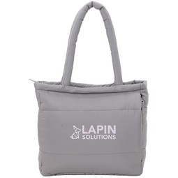 Gray - Puffer Recycled 15" Laptop Tote