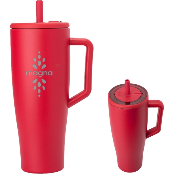 Matte red BruMate Era Stainless Steel Branded Tumbler - 40 oz.