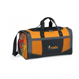 Orange/Black Flex Sport Promotional Duffle Bag 