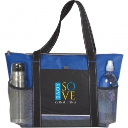 Royal Blue Atchison Icy Bright Branded Cooler Tote - 24 Can