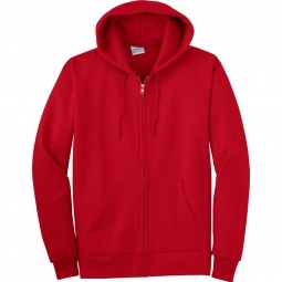 Red Port & Company Ultimate Full Zip Custom Hooded Sweatshirt - Colors