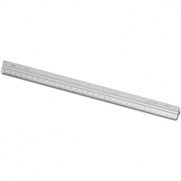 Silver Solid Triangular Engineer Scale Customized Rulers - 12