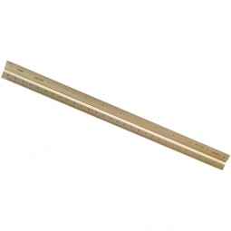 Gold Solid Triangular Engineer Scale Customized Rulers - 12
