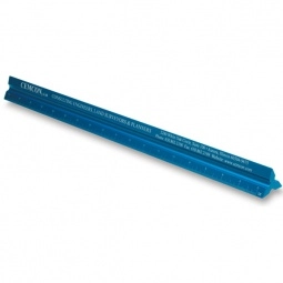 Blue Solid Triangular Engineer Scale Customized Rulers - 12