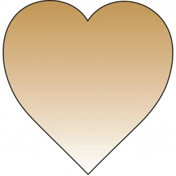 Matte Gold Heart Shaped Lapel Sticker Custom Sticker Rolls