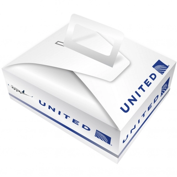 White Full Color Cupcake Box Custom Packaging - 7.3"w x 5.5"h x 5.7"d