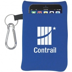Neoprene Promotional Electronics Pouch w/ Carabiner