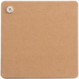 Tan Hard Cover Square Swivel Custom Notebooks