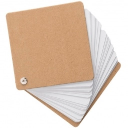 Hard Cover Square Swivel Custom Notebooks - Open