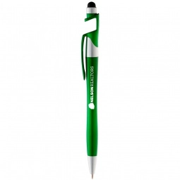 Green - Javelin Style Custom Stylus Pen w/ Phone Stand 