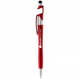 Red - Javelin Style Custom Stylus Pen w/ Phone Stand 