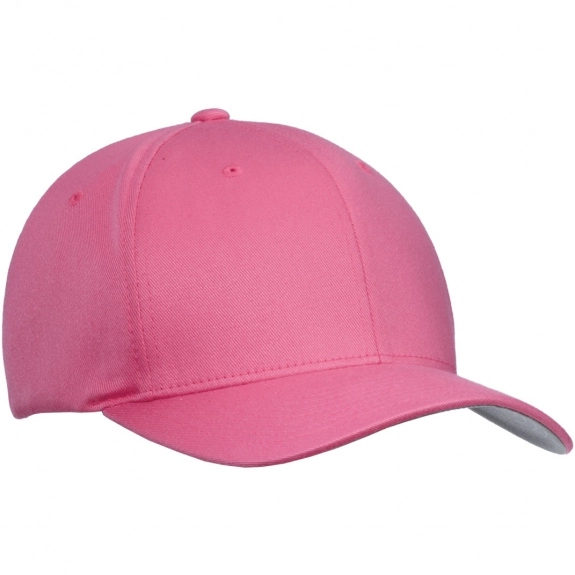 Charity Pink Port Authority Flexfit Cotton Twill Custom Caps