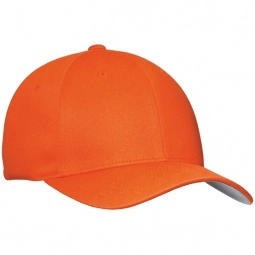 Orange Port Authority Flexfit Cotton Twill Custom Caps