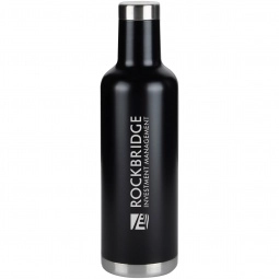 Black - Laser Engraved Stainless Vacuum Custom Bottle – 25 oz