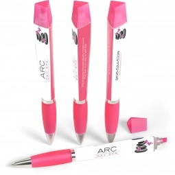 Full Color Tri-Ad Promotional Pen w/ Highlighter
