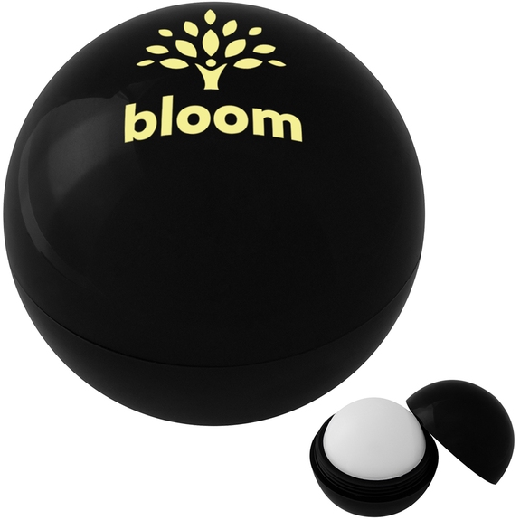 Black - Vanilla Flavored Custom Lip Moisturizer Ball